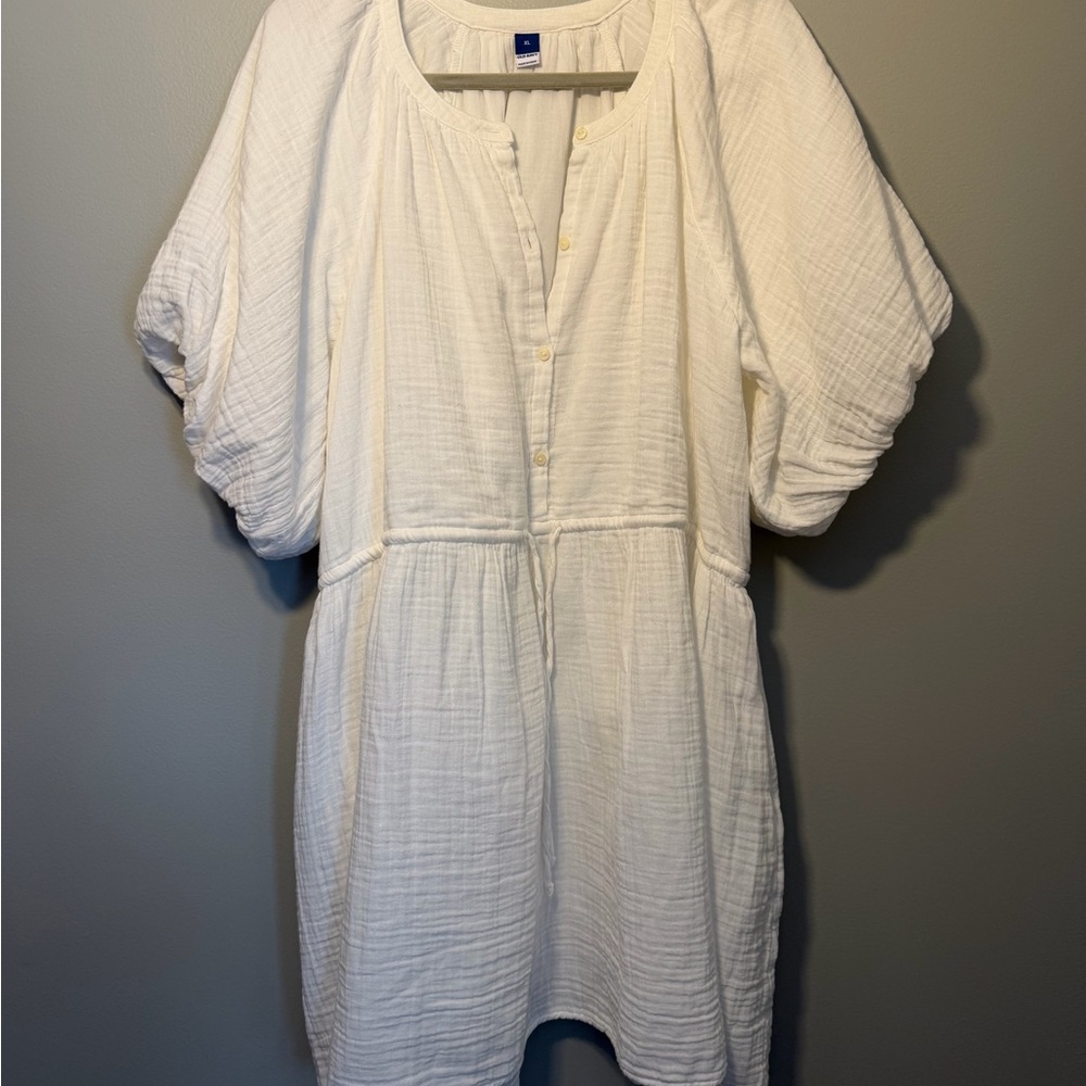 Old Navy White Dress 100% cotton